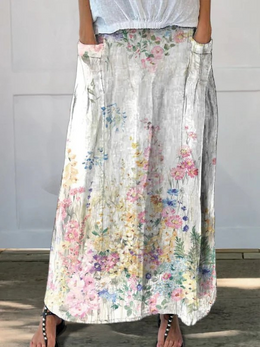 Clara | Women's Lightweight Printed Skirt — Willow & Wren Melbourne
