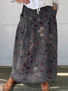 Elizabeth | Women's Lightweight Printed Skirt — Willow & Wren Melbourne