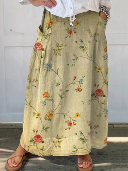 Marie | Women's Lightweight Printed Skirt — Willow & Wren Melbourne
