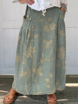 Marie | Women's Lightweight Printed Skirt — Willow & Wren Melbourne