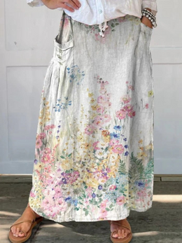 Marie | Women's Lightweight Printed Skirt — Willow & Wren Melbourne