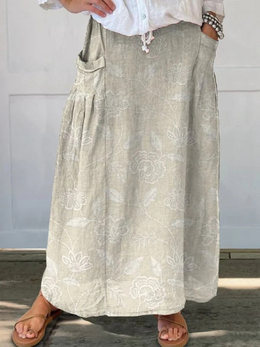 Hazel | Women's Lightweight Printed Skirt — Willow & Wren Melbourne