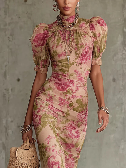Ivy | Maxi Puff-Sleeve Dress