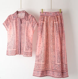 Madeleine | Women's Printed Wide-Leg Set — Willow & Wren Melbourne