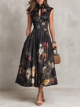 Georgia | Women's Floral Collared Midi Dress — Willow & Wren Melbourne