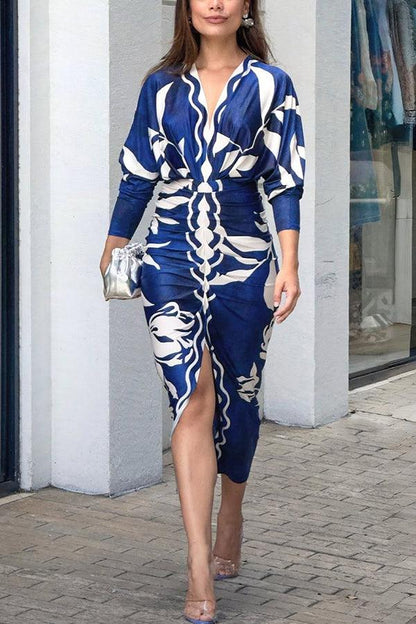 Monica | Printed Midi Dress