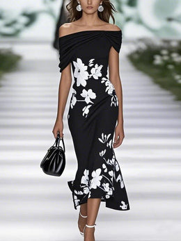 Emily | Women's Elegant Floral Printed Dress — Willow & Wren Melbourne