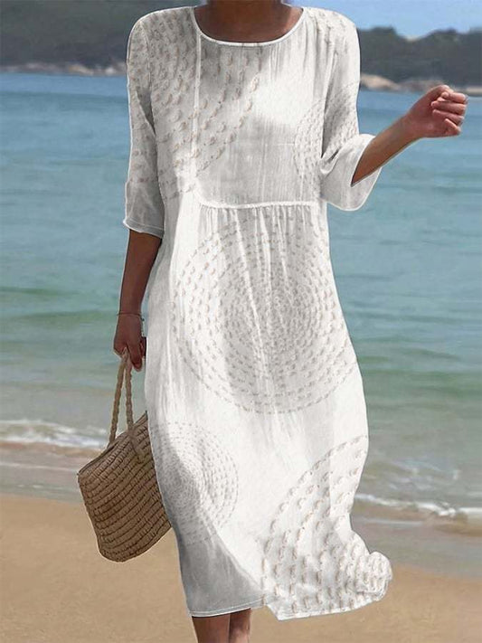 Helena | Women's Embroidered Relaxed Dress — Willow & Wren Melbourne