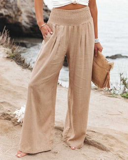 Martha | Women's Wide-Leg Trousers — Willow & Wren Melbourne