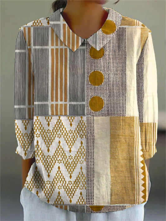 Diana | Women's Printed Blouse — Willow & Wren Melbourne
