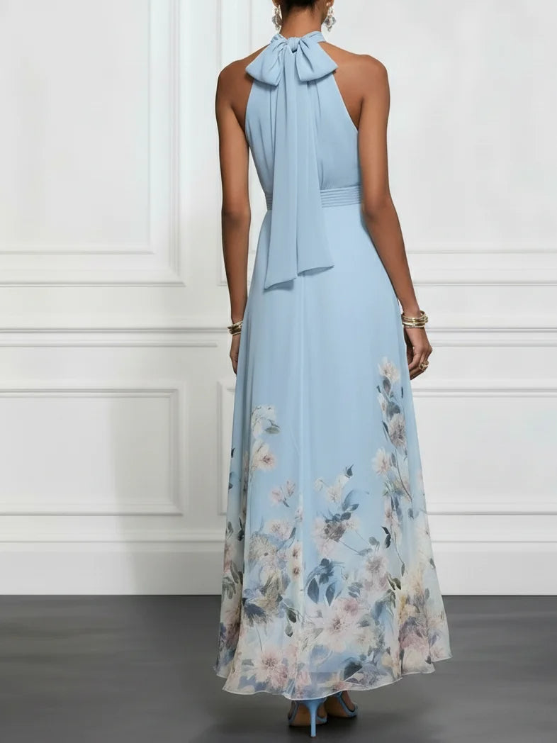Ella | Women's Floral Halter Maxi Dress — Willow & Wren Melbourne
