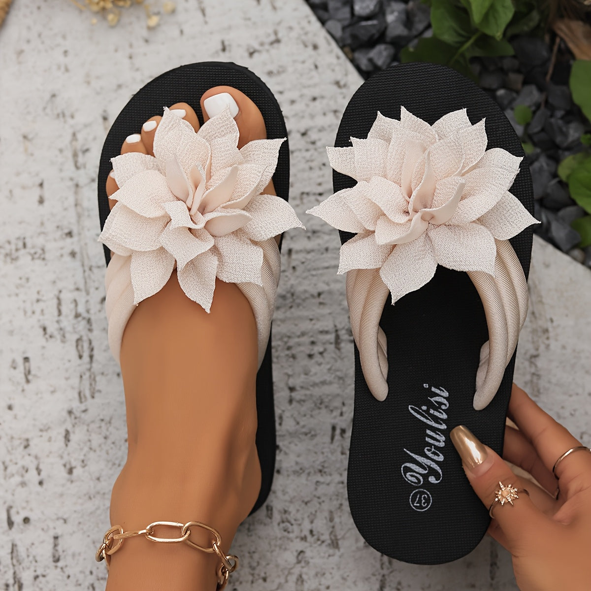 Rose | Women's Elegant Floral Sandals — Willow & Wren Melbourne