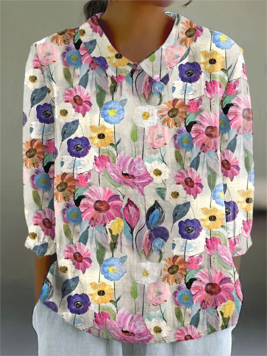 Eliza | Women's Printed Blouse — Willow & Wren Melbourne