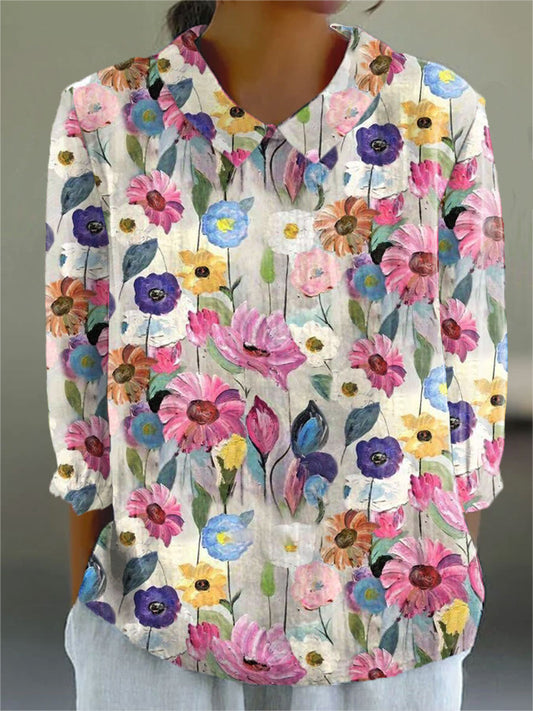 Eliza | Women's Printed Blouse — Willow & Wren Melbourne
