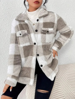 Freya | Women's Checked Button-Up Jacket — Willow & Wren Melbourne