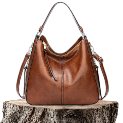 Hazel | Women's Zip-Detail Shoulder Bag — Willow & Wren Melbourne
