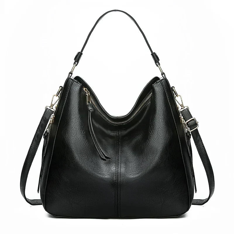 Hazel | Women's Zip-Detail Shoulder Bag — Willow & Wren Melbourne