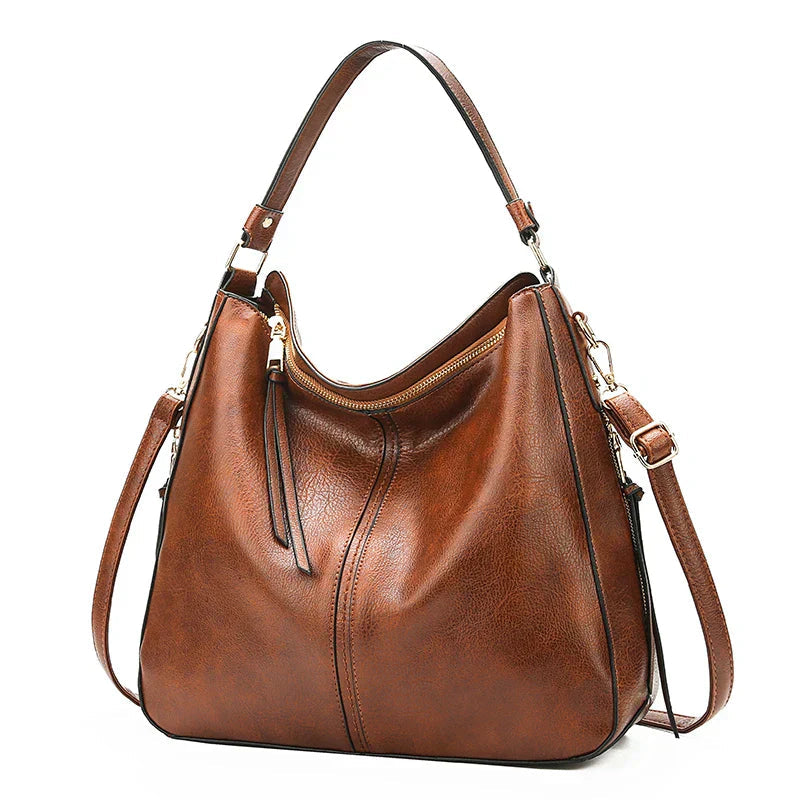 Hazel | Women's Zip-Detail Shoulder Bag — Willow & Wren Melbourne