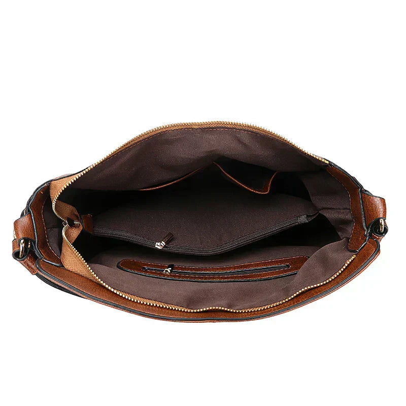Hazel | Women's Zip-Detail Shoulder Bag — Willow & Wren Melbourne
