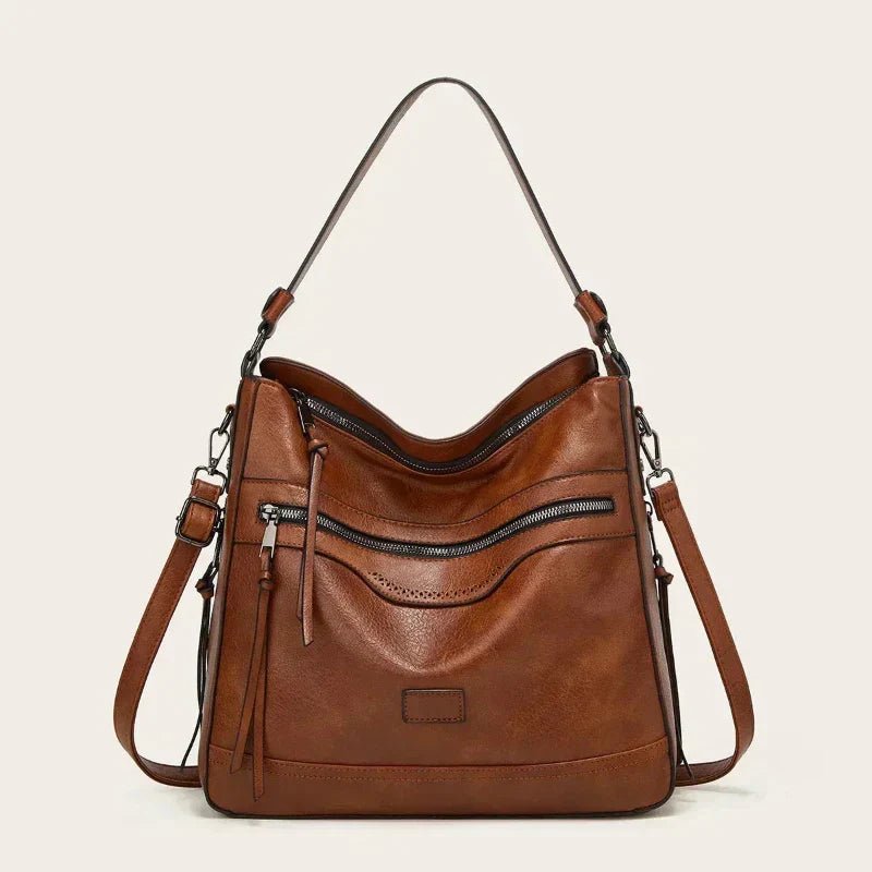 Holly | Women's Multi-Zip Shoulder Bag — Willow & Wren Melbourne
