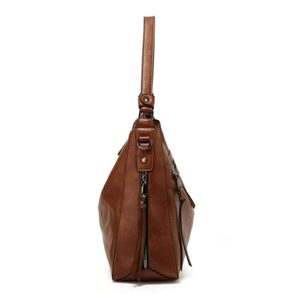 Holly | Women's Multi-Zip Shoulder Bag — Willow & Wren Melbourne
