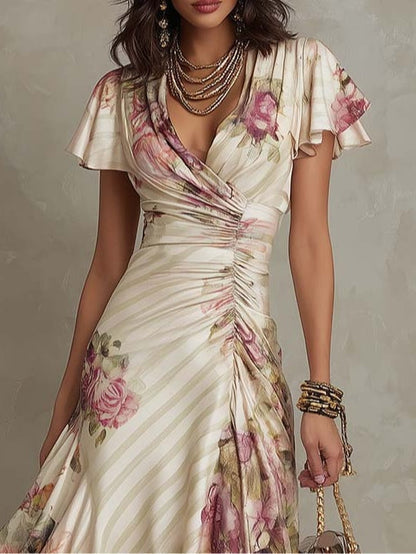 Isla | Women's Floral Wrap Midi Dress — Willow & Wren Melbourne
