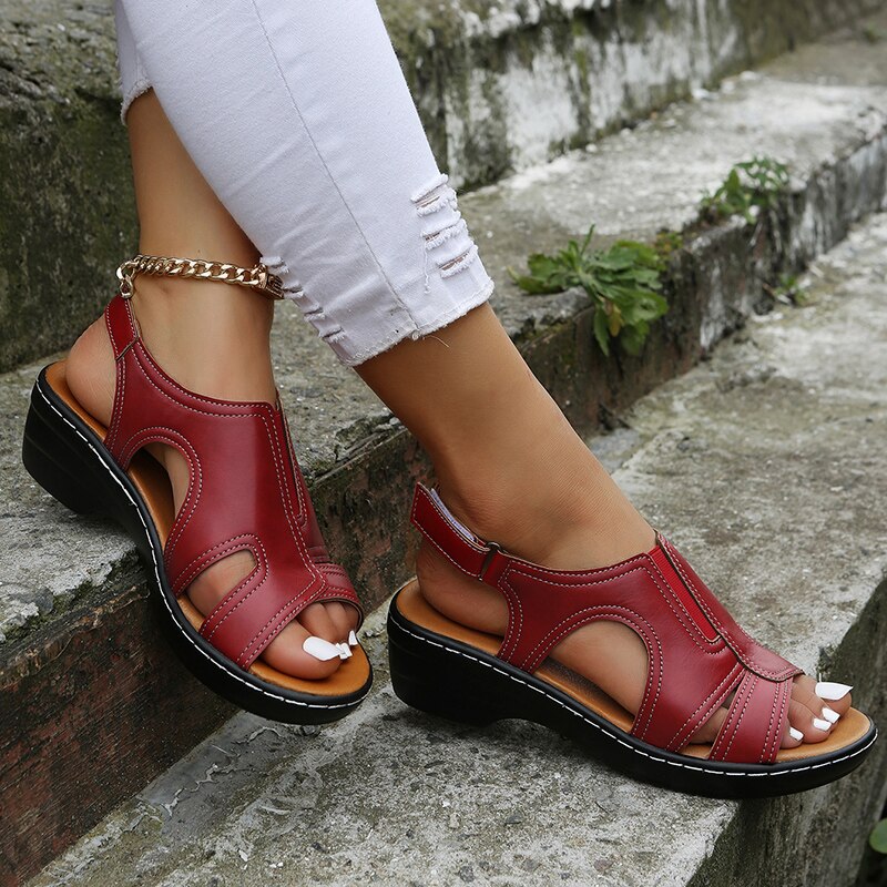 Joanna | Women's Heeled Comfort Sandals — Willow & Wren Melbourne