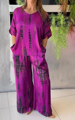 Hazel | Women's Printed Relaxed Set — Willow & Wren Melbourne