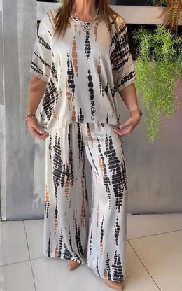 Hazel | Women's Printed Relaxed Set — Willow & Wren Melbourne