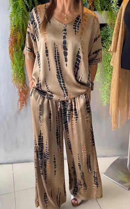 Hazel | Women's Printed Relaxed Set — Willow & Wren Melbourne