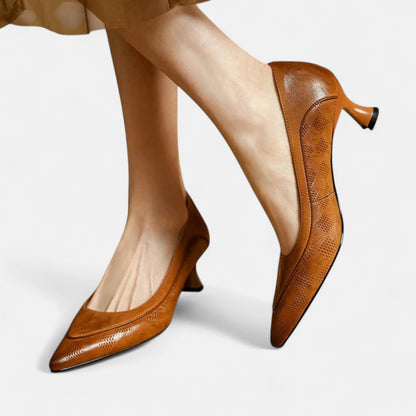 Lillian | Women's Low-Heel Court Shoes — Willow & Wren Melbourne