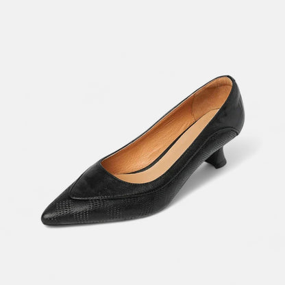 Lillian | Women's Low-Heel Court Shoes — Willow & Wren Melbourne