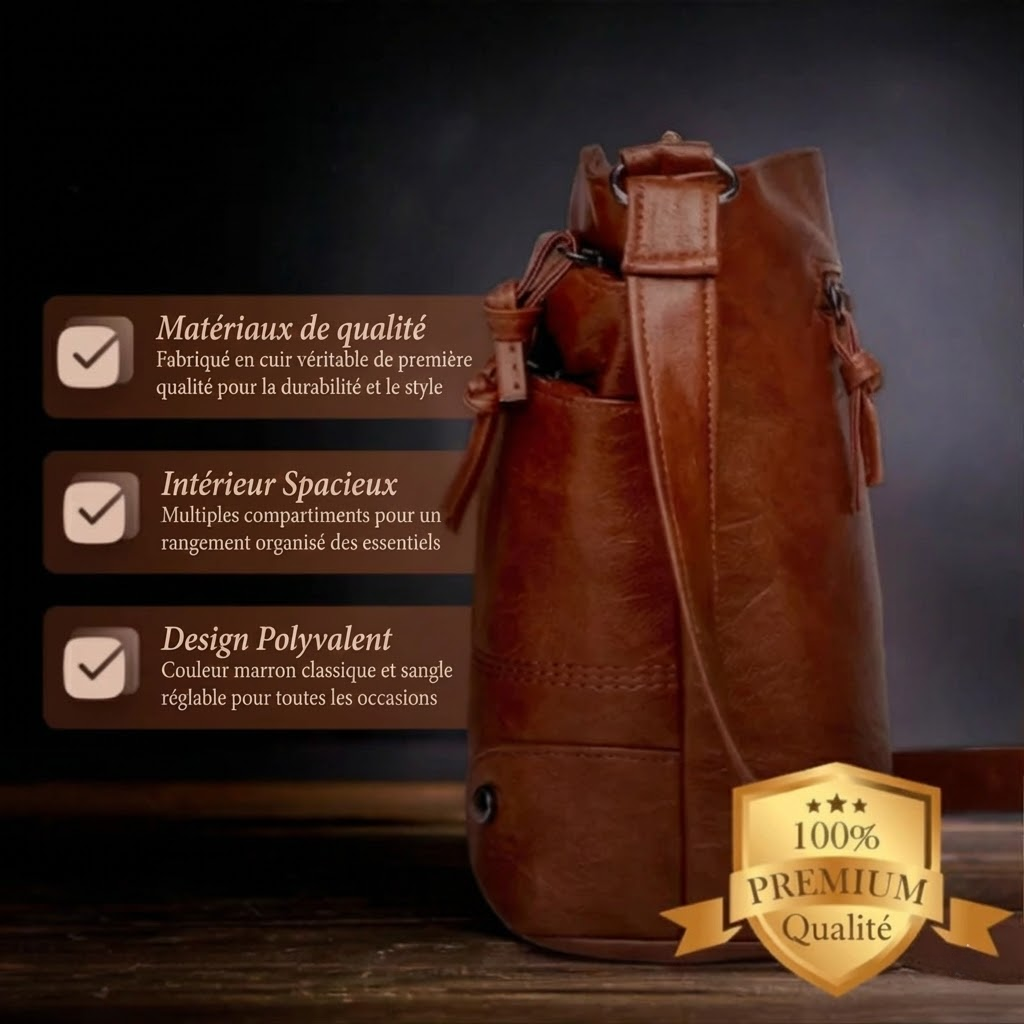 Martha | Women's Leather Shoulder Bag — Brown — Willow & Wren Melbourne