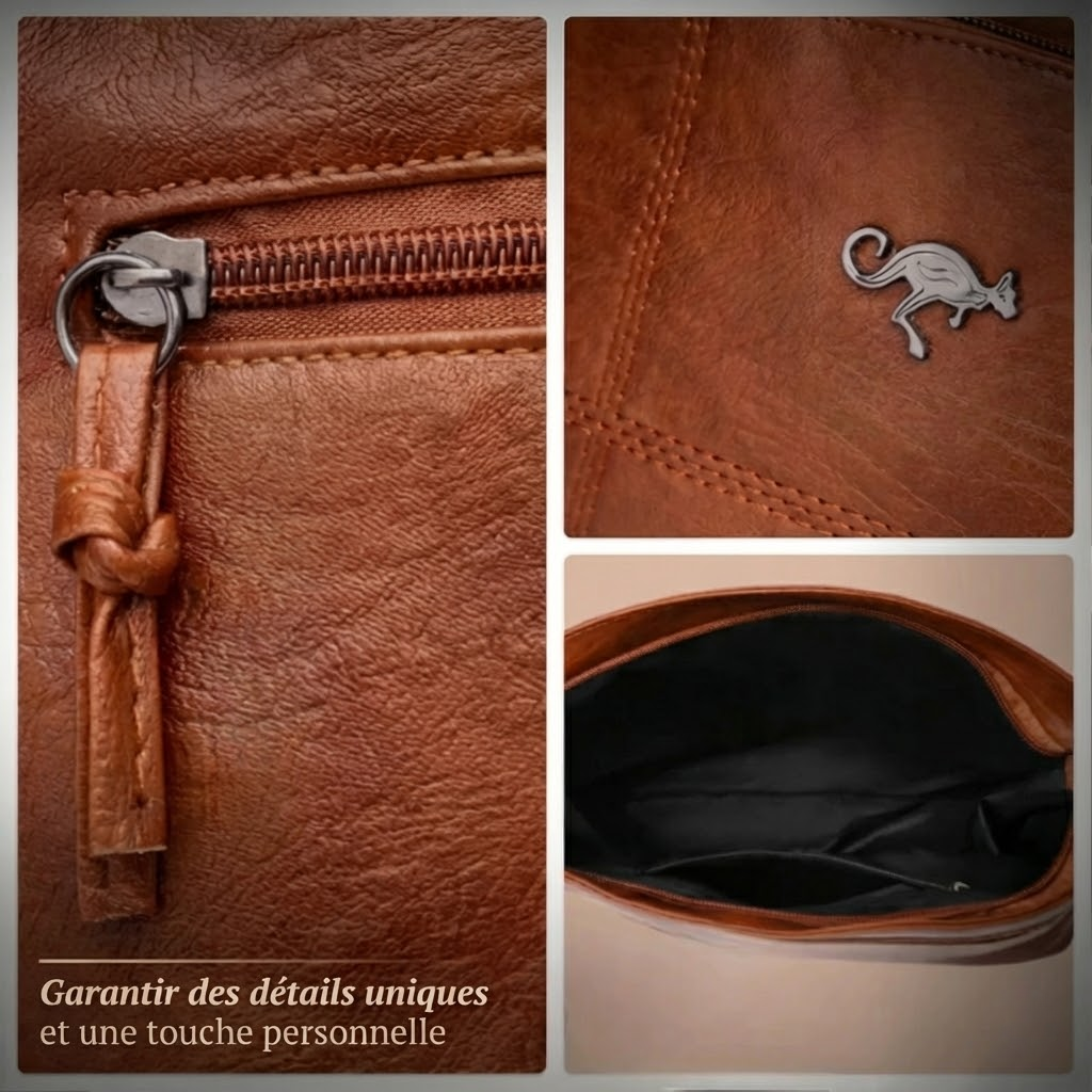 Martha | Women's Leather Shoulder Bag — Brown — Willow & Wren Melbourne