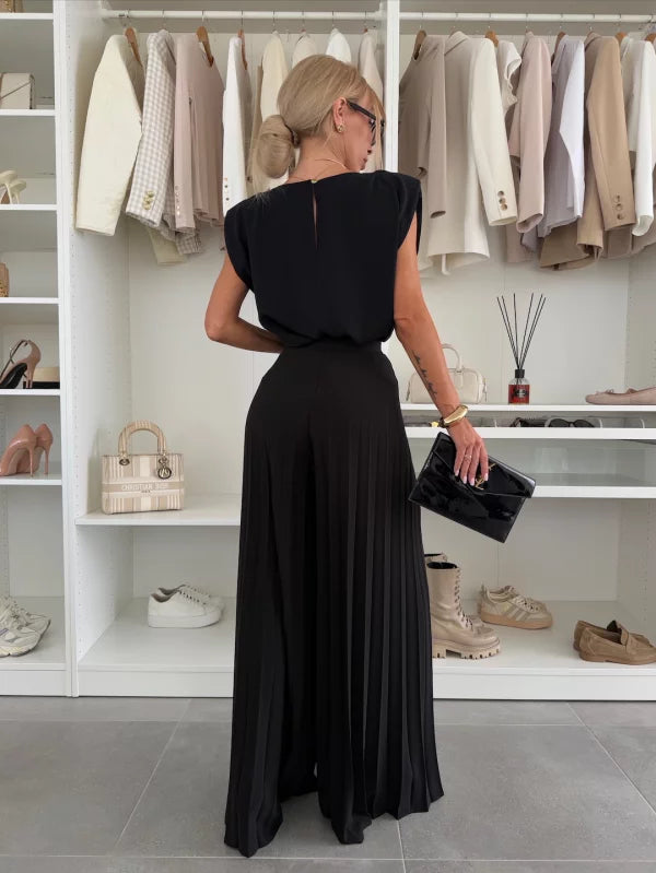 Madeleine | Women's Elegant Pleated Set — Willow & Wren Melbourne