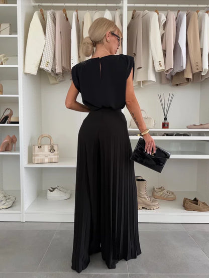 Madeleine | Women's Elegant Pleated Set — Willow & Wren Melbourne