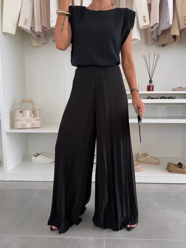 Madeleine | Women's Elegant Pleated Set — Willow & Wren Melbourne