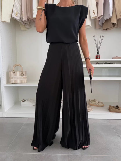 Madeleine | Women's Elegant Pleated Set — Willow & Wren Melbourne