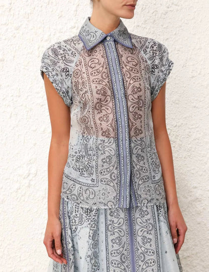 Madeleine | Women's Printed Wide-Leg Set — Willow & Wren Melbourne