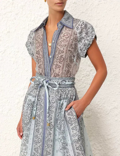 Madeleine | Women's Printed Wide-Leg Set — Willow & Wren Melbourne