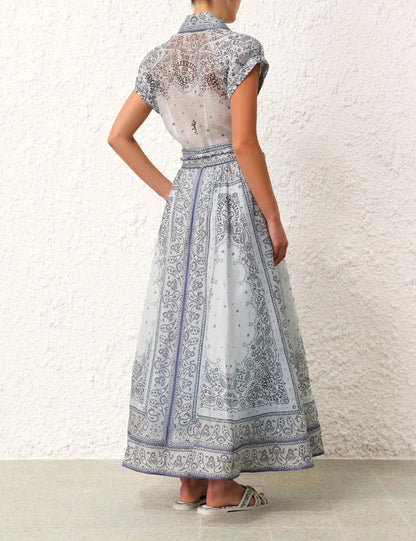 Madeleine | Women's Printed Wide-Leg Set — Willow & Wren Melbourne