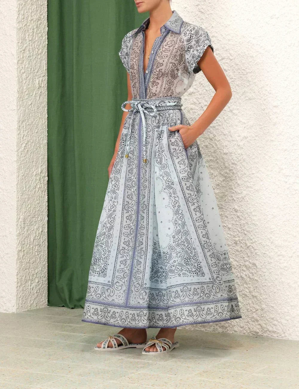 Madeleine | Women's Printed Wide-Leg Set — Willow & Wren Melbourne