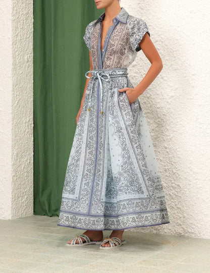 Madeleine | Women's Printed Wide-Leg Set — Willow & Wren Melbourne