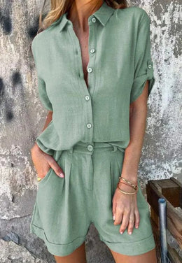 Madeleine | Women's Button-Front Set — Willow & Wren Melbourne