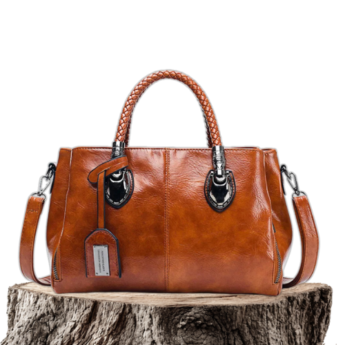 Martha | Women's Classic Handbag — Brown — Willow & Wren Melbourne