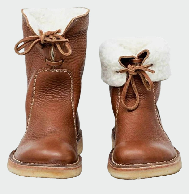 Martha | Women's Lined Lace-Up Ankle Boots — Willow & Wren Melbourne
