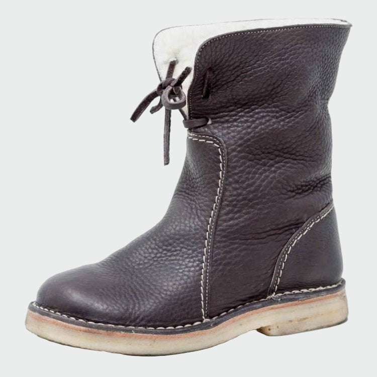 Martha | Women's Lined Lace-Up Ankle Boots — Willow & Wren Melbourne