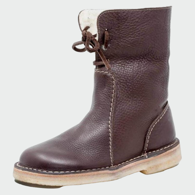 Martha | Women's Lined Lace-Up Ankle Boots — Willow & Wren Melbourne