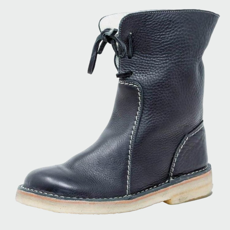 Martha | Women's Lined Lace-Up Ankle Boots — Willow & Wren Melbourne