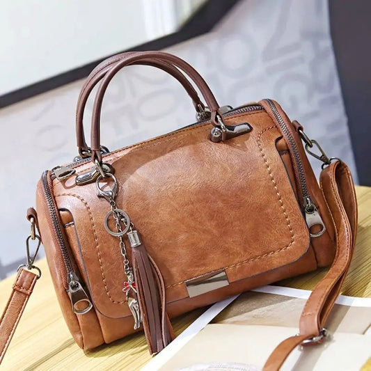 Rose | Women's Buckle-Detail Satchel Bag — Willow & Wren Melbourne